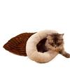 Comfortable Cat Sleeping Bag Soft Warm Closed Pet House New Tunnel Cat Nest  for Puppy Kitten