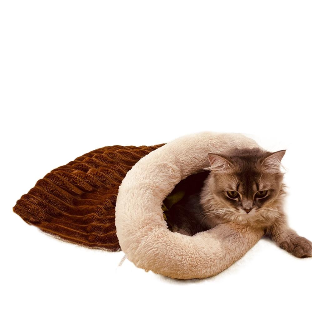 Comfortable Cat Sleeping Bag Soft Warm Closed Pet House New Tunnel Cat Nest for Puppy Kitten