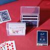 1 шт. Игровой футляр для карт, прозрачная коробка для игральных карт, коробка для хранения игральных карт, держатель для колоды карт, органайзер для торговых карт