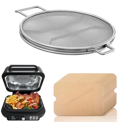 Защитный экран от брызг и 50 ковриков для гриля для Ninja Foodi IG651, IG600, IG601, сменные детали, аксессуары для фритюрницы