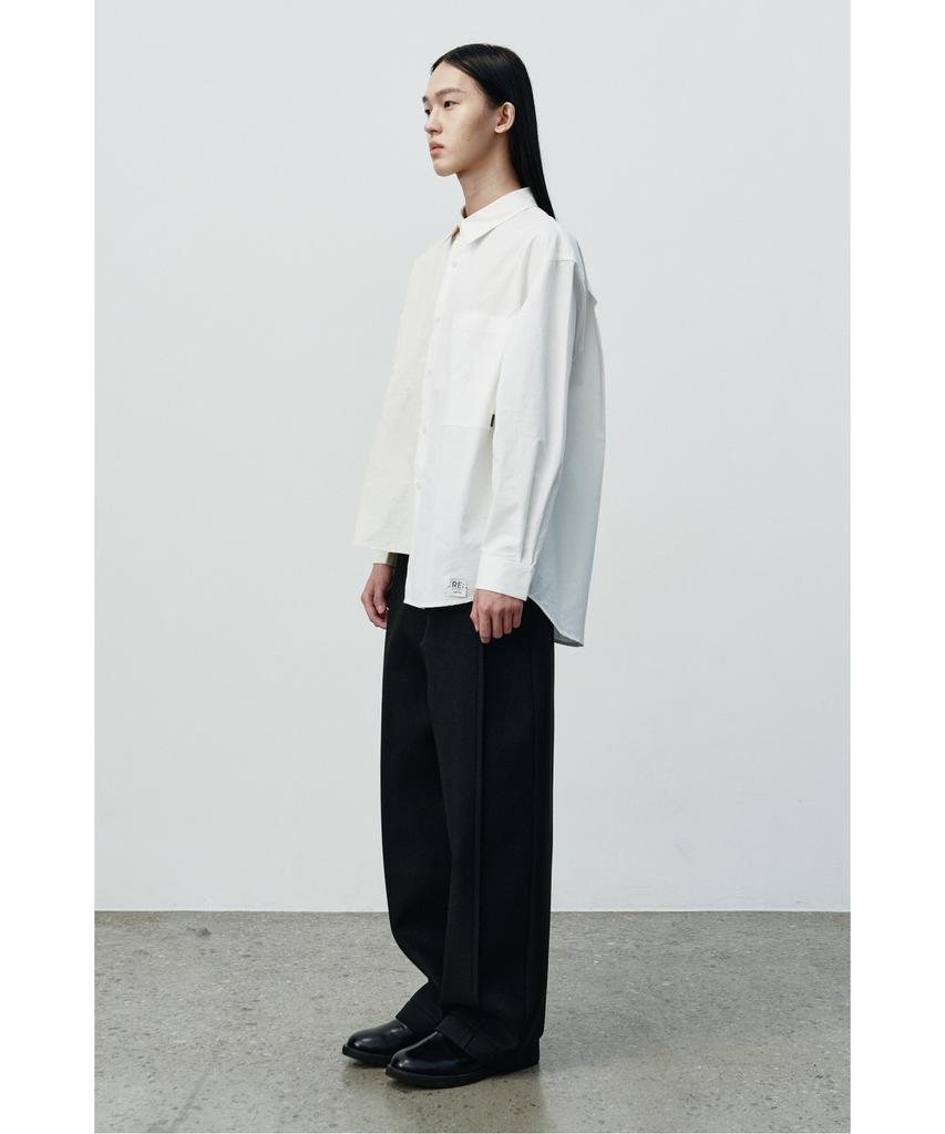 RECODE Raw Edged Wide Bonding Pants Rkpaw25615Bkx