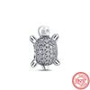 New Panda Owl Unicorn Lucky Cat Dog Lion Elephant Animal Beads Fit Charm Bracelet Women 925 Silver Jewelry