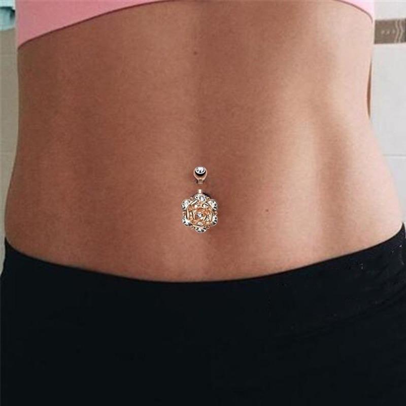 Пирсинг на пупок из нержавеющей стали