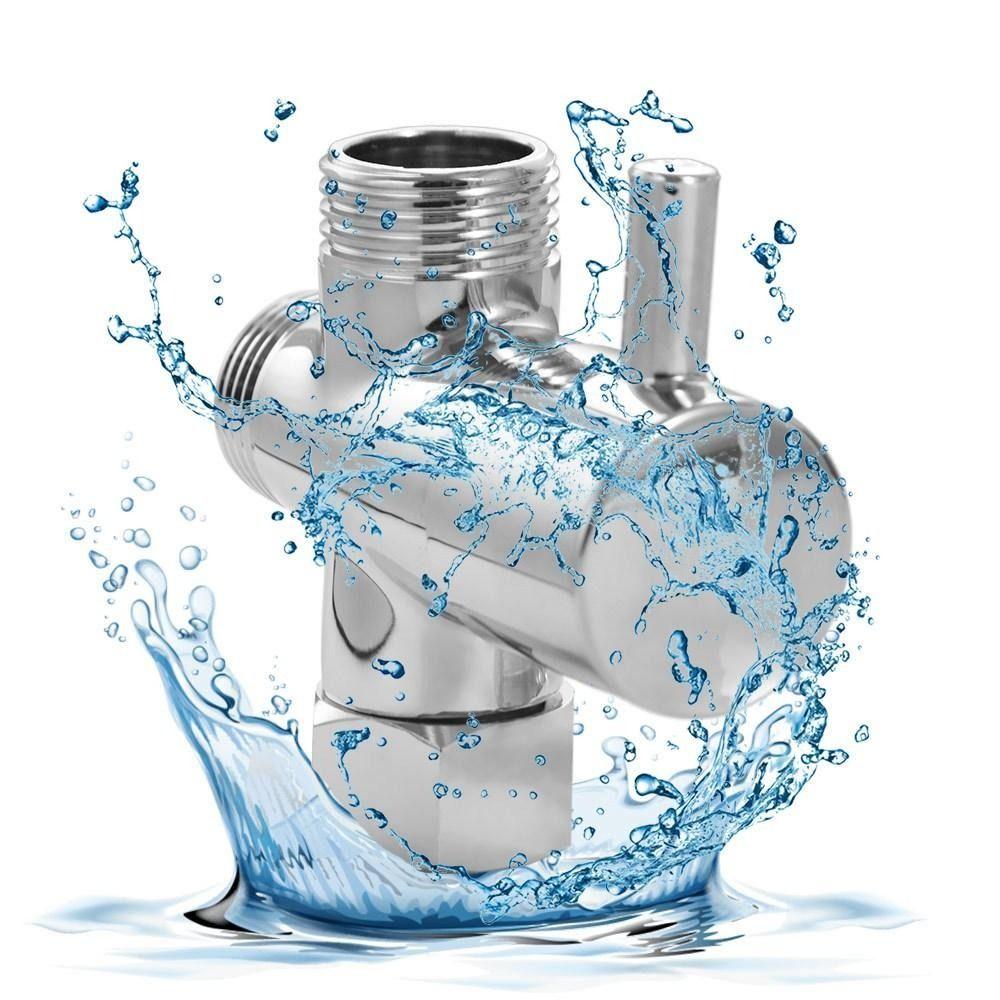 Three Function 3 Way Shower Head Diverter Valve T-Adapter Shower Tap Connector Sink Accessories