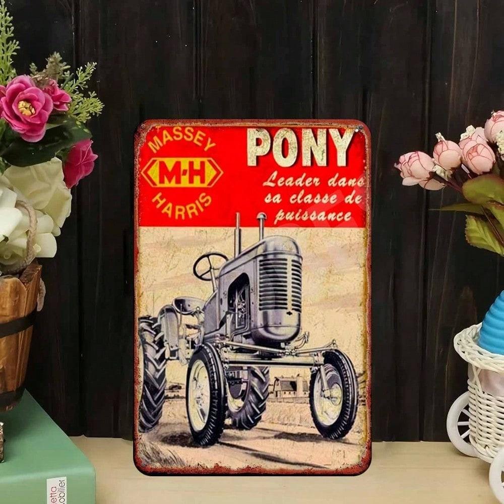 Винтажная металлическая табличка Masey Harris Tractor, настенное искусство, декор для фермерского дома