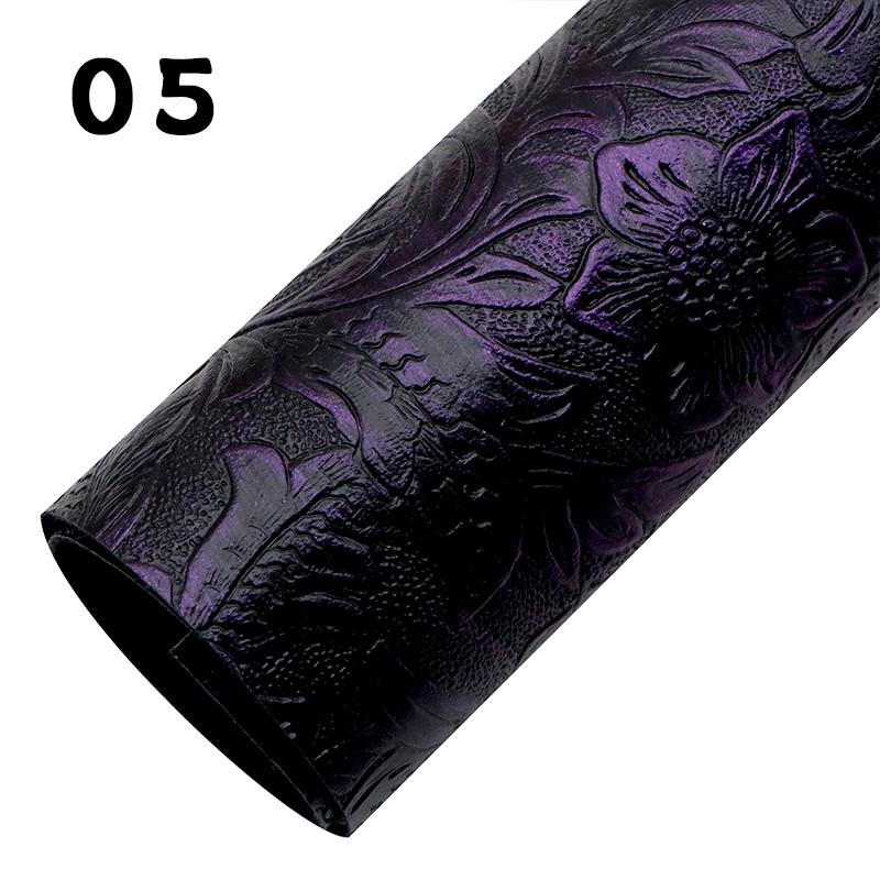 50x137см Синтетическая Ткань Цветочный Узор Металлическая Искусственная Кожа Лист Рельефная Текстура Вихрь Материал DIY Серьги Бант для Волос