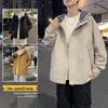 2025 Autumn Men's Youth Korean Style Hooded Casual Jacket: Trendy, Loose, Versatile Outdoor Outerwear