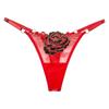 Mature Style Women's Breathable Mesh Low-Rise Adjustable Thong