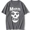 New Men's Hip-hop Punk Skull Misfits Brand Cotton Short-sleeve T-shirt Marve Graphic T Shirts  Harajuku  Graphic T Shirts
