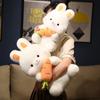 Рождественская плюшевая игрушка кролик-морковка Kawaii, плюшевая кукла-кролик, плюшевая подушка, мягкая кукла-животное, подушка для мальчика и девочки, подарок на день рождения