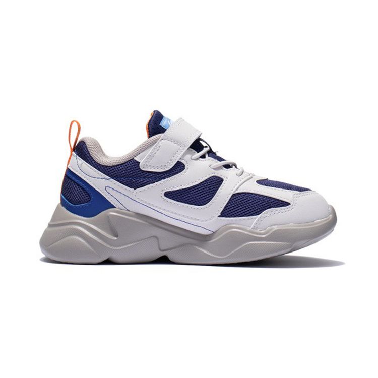 Детская ветровка Li Ning, нескользящая, амортизирующая, износостойкая, повседневная обувь, детская обувь белого цвета YKNS020-5