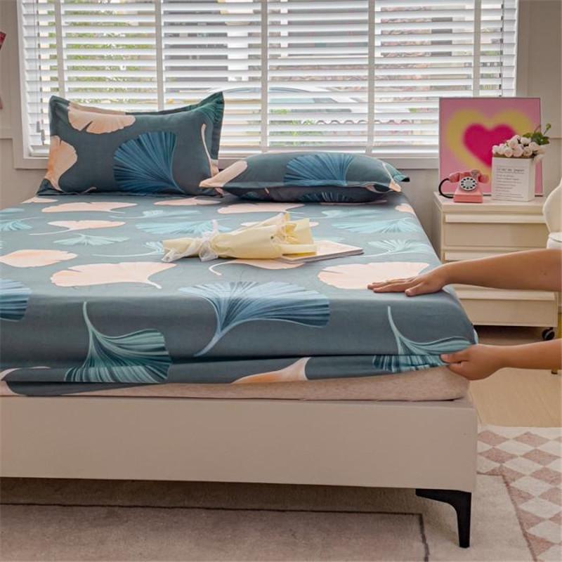 Покрывало Bonenjoy, простой стиль, простыня на наматраснике с принтом, матовая простыня, мягкое постельное белье с подсветкой(Нет наволочки)