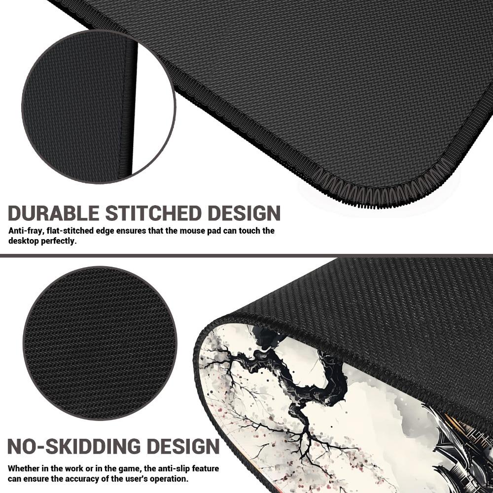 Нескользящий коврик для мыши, расширенный большой коврик для стола 31,5"x11,8", подкладка для письма, игра