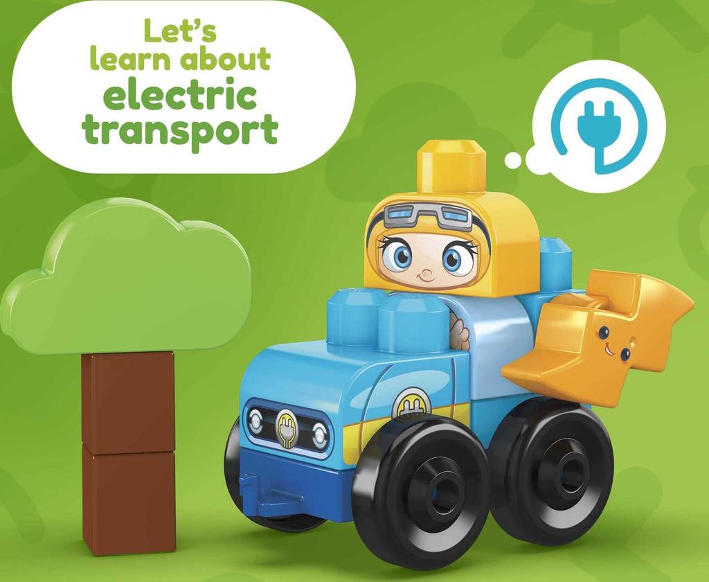 Mega Bloks Green Town Natural Energy and Eco House Vehicle and House Set 88 Ages 1 and HCG36 [Block Set] [Block Pieces Pieces] [For Up]