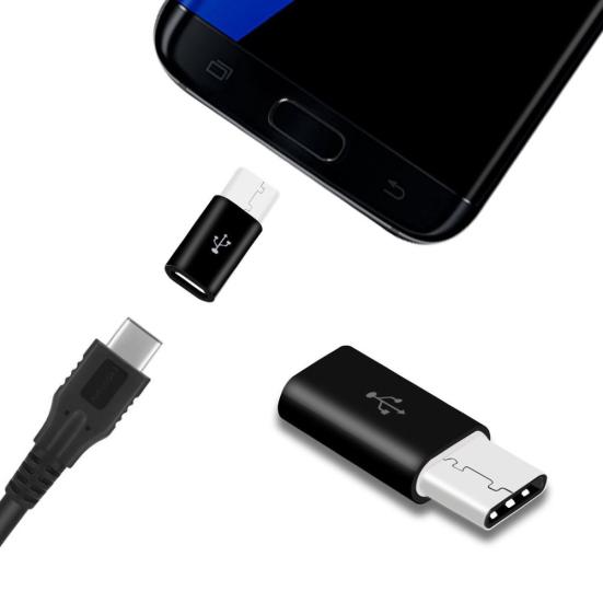 OTG-адаптер Micro USB (гнездо) на Type-C (штекер), конвертер для передачи данных
