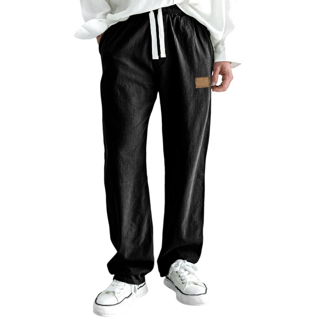 Мужская Мода  Досуг  Средняя Посадка  Длинный Стиль  Повседневные Брюки