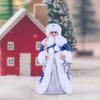 Рождественская статуэтка Синяя девочка Кукла Праздничное настольное украшение Скульптура для Рождественских украшений для дома