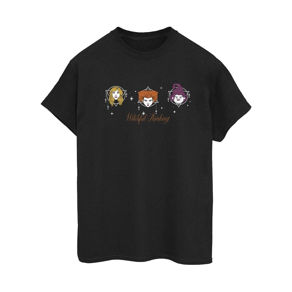 Disney Womens/Ladies Hocus Pocus Witchful Thinking Cotton Boyfriend T-Shirt