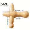 Handheld Wood Massage Roller Wood Trigger Point Massager  Lymphatic Drainage