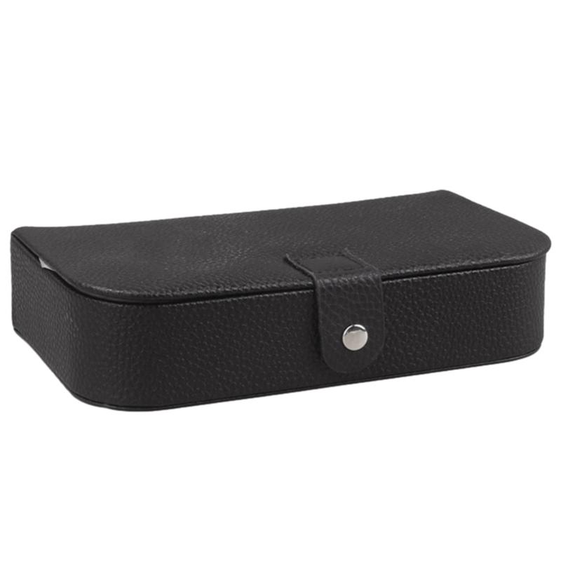 Роскошная шкатулка для хранения подарков, органайзер для хранения, дорожный кейс с кнопкой, кожаный органайзер для украшений, свадьба, помолвка
