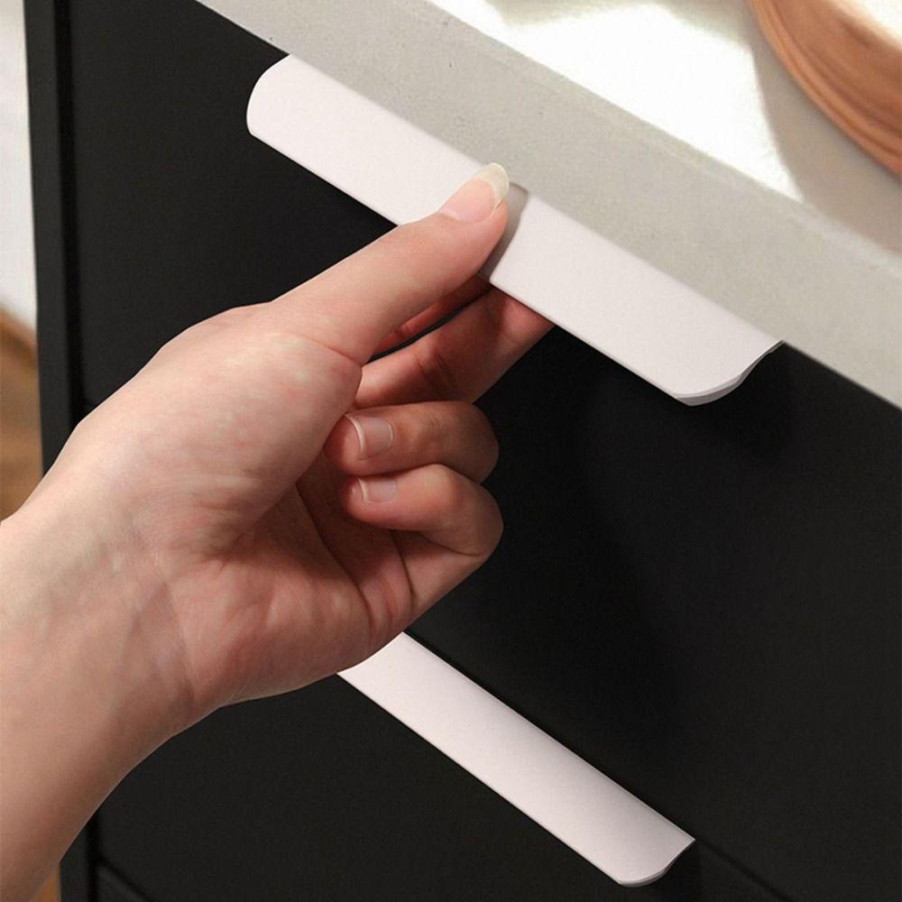 Алюминиевый сплав Невидимая дверная ручка Ручки для мебельных ящиков Новые дверные ручки Шкаф