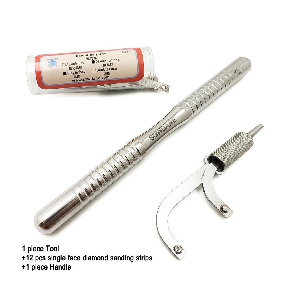 Стоматологические ортодонтические инструменты для межпроксимальной обработки эмали Заменяемые полоски Полировка зубной эмали Редукция зубов Инструмент для отбеливания зубов