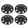 4 шт. 13-дюймовые колпаки на колеса, черные, крутой вид, защита обода колеса, универсальная посадка для легковых автомобилей, грузовиков, фургонов
