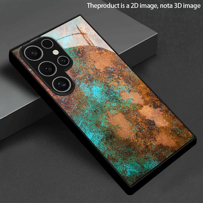 Чехол для телефона с 2D-рисунком для Samsung S26 S25 S24 S23 S22 S21 S20 A56 A36 A16 Защитная крышка из закаленного стекла