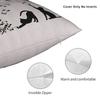 Black Cat Pillow Case Music Note Comfy Pillow Cover For Couch Sofa Bedroom Funny Cushion Cover