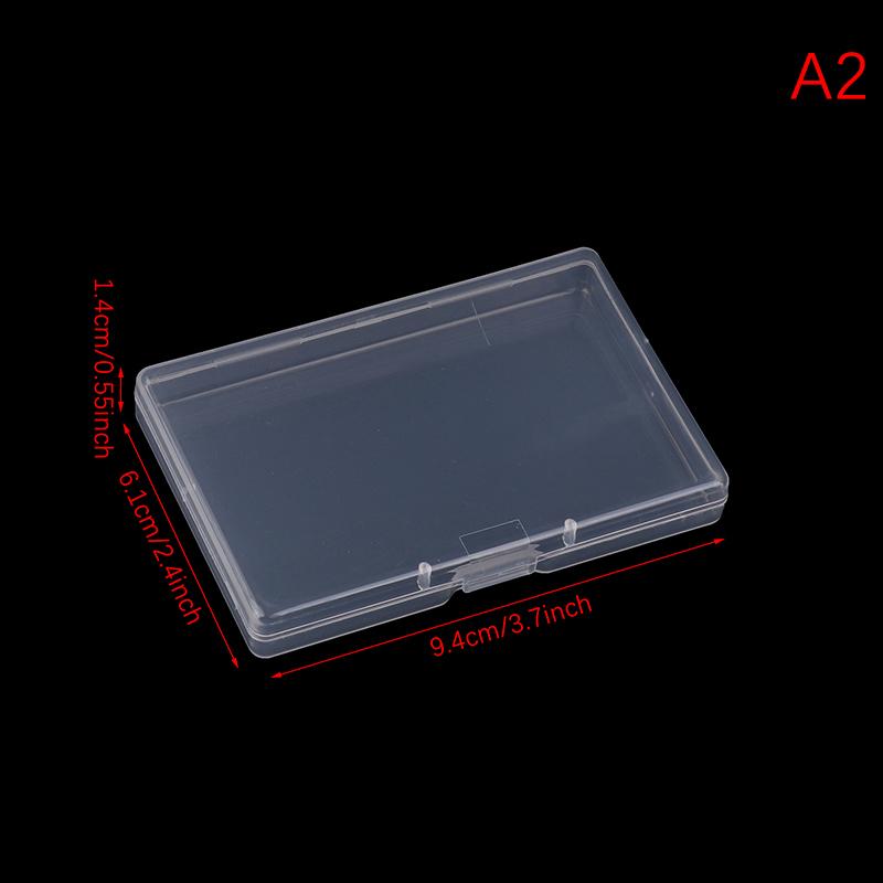 Rectangular Transparent Plastic Box Translucent Dustproof Jewelry Storage Organizer Case Durable Strong Packing Container