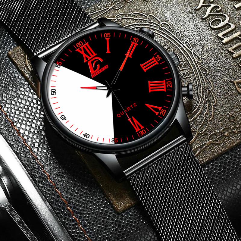 Fashion Mens Watches Casual Quartz Wrist Watch for Men Luxury Business Black Watch Male Clock