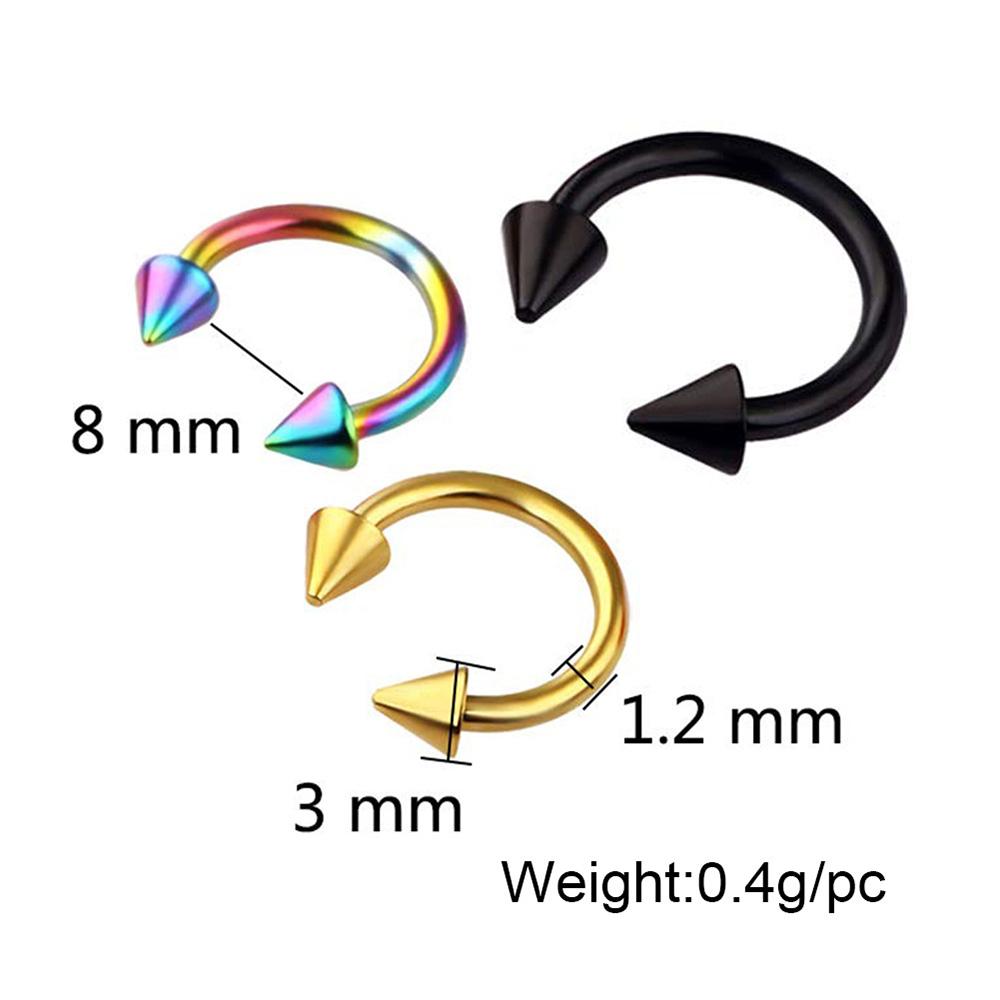 40 шт./компл., смешанные ювелирные изделия для пирсинга из титановой стали, язык, губы, брови, кольцо в носу, комплект для пирсинга, кольца для пупка