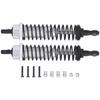 2Pcs 80mm RC Aluminium Shock Absorber Damper for TRAXXAS SLASH 2WD RC Car Upgrade PartsSilver