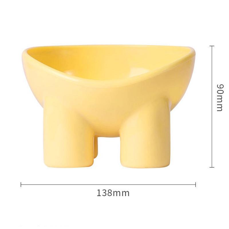 Pet High-legged Neck Protector Cat Bowl Water Bowl Pet Feeding Bowl Puppy Cat Food Bowl Inclined Pet Bowl Cat Supplies