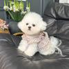 Breathable Dogs Polka Dot Lace Dress Thin Pet Tutu Skirt Pet Princess Dress  For Small Dogs Cats