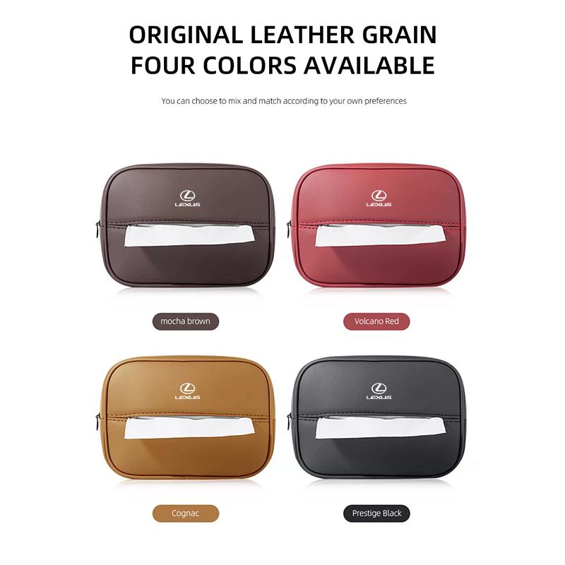 2026 Hot Interior Stickers Car Seatback Organizer Tissue Box Napkin Holder Paper Case Accessories For Lexus IS250 IS200 ES350 GS