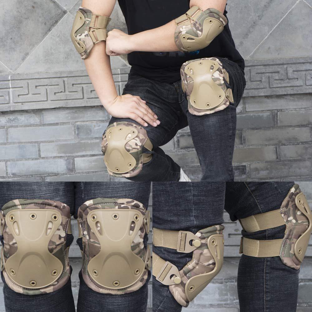 Тактический Наколенник Налокотник CS Военный Защитный Армейский Airsoft Для Уличного Использования Спорт Охота Наколенник Защитное Снаряжение для Колен Защитные Колени P Практичное Использование