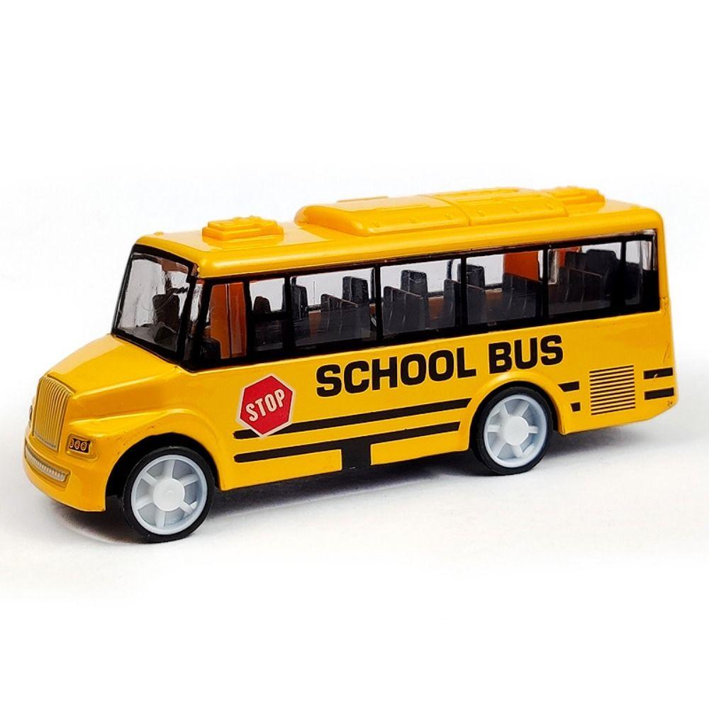 High Quality Ornaments High Imitation Extended Bus Toys Vehicle Model Alloy Bus Model Pull Back