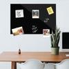 Navaris tableau noir magnétique en verre - tableau mural effaçable 90 x 60 cm avec 1x stylo feutre 5x aimant et kit de fixation -