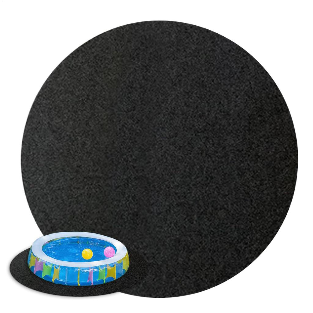 Круглый коврик для ванны диаметром 3,7 м, водопоглощающий, защитная подстилка для пола джакузи, водонепроницаемый, нескользящий, для надземного бассейна