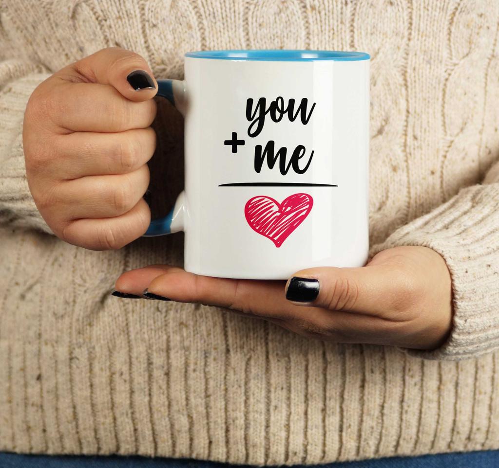 Inkdotpot 11 унций керамические кофейные кружки You Me Love кофейные кружки отлично подходят для жениха и невесты, подарка на помолвку, холостяка и девичника