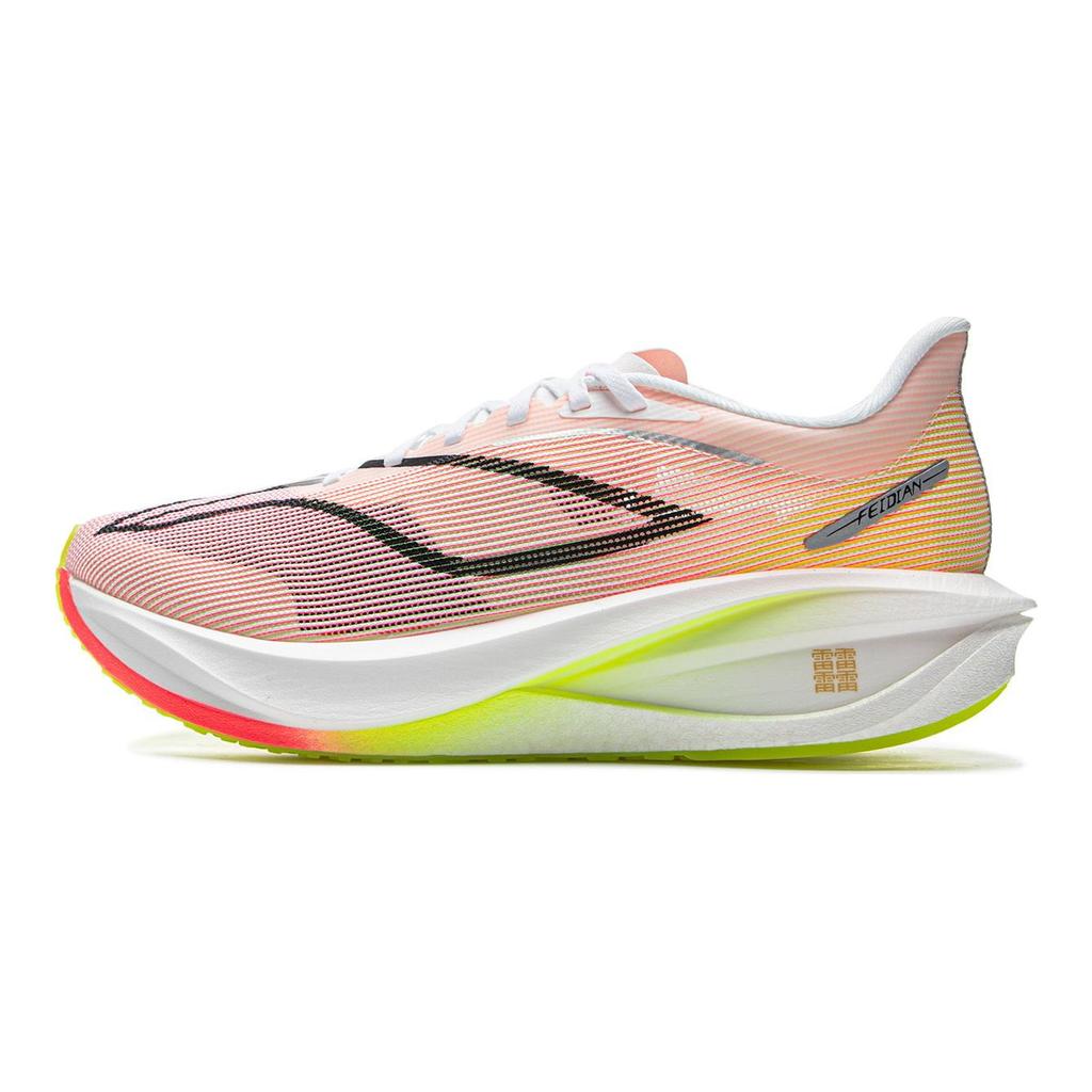 Li Ning Fei Dian 5 Challenger Sports Удобная Амортизация Нескользящие Низкие Кроссовки с Карбоновой Пластиной для Марафона и Бега Женские кроссовки ARMV002-15