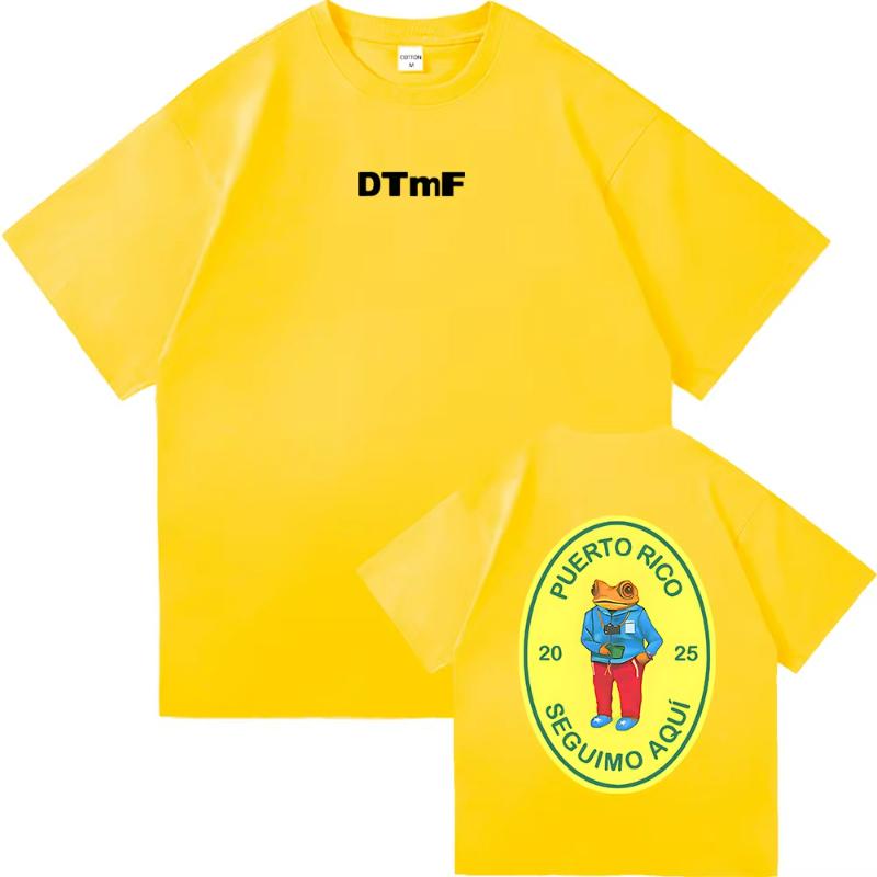 DTMF Debí Tirar Más Fotos Bad Bunny T Shirt Fashion Women Retro Funny Frog Tshirt Unisex DeBÍ TiRAR MáS FOToS Tees Shirts