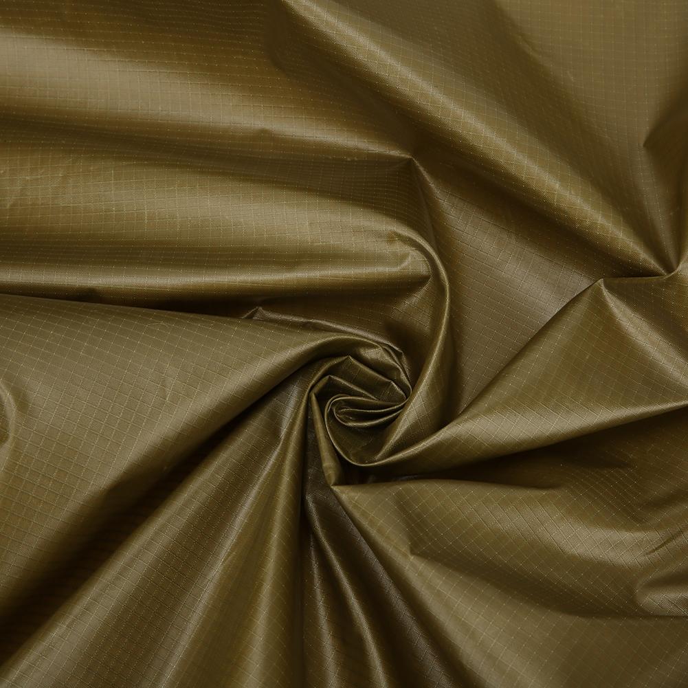 210T Polyester Fabric Outdoor Rhombic Waterproof Sun Proof Camping Ground Mat Tent Hammock Awning(Light Tan )
