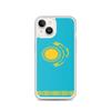 Coque iPhone - Multicolore - Drapeau Kazakhstan - Souple - TPU - Design Vertical