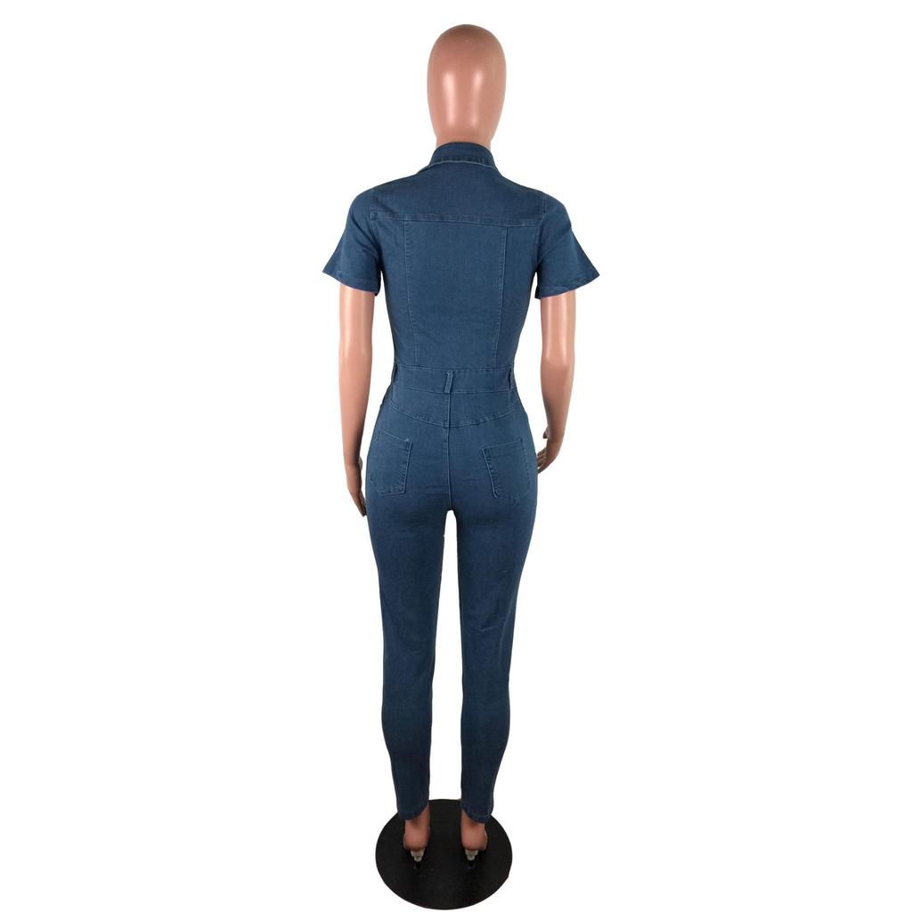Стильный Сексуальный Модный Джинсовый Комбинезон В Наличии