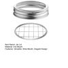 Metal Mason Jar Flower Lid Insert Wide Mouth Canning Jar Lid with Straw Hole Grid Organizer for Flowers Pens Toothbrushes
