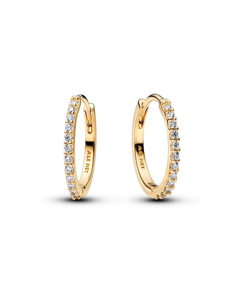Серьги-кольца мини Pandora Sparkling_264649C01