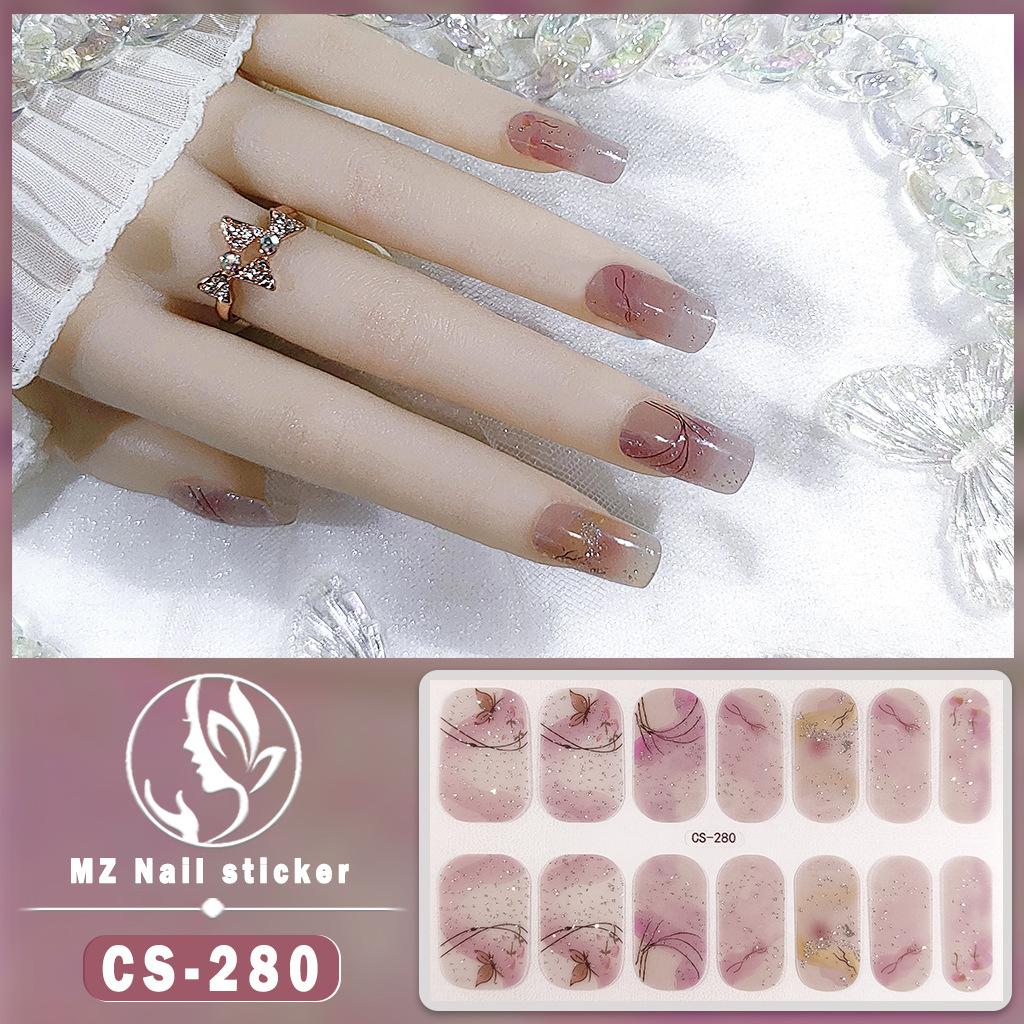 CS водонепроницаемый гель-лак для ногтей без запекания, пленка для ногтей, все прилипают к японскому корейскому ветру, маленькая красная книга, та же наклейка для ногтей, пленка для ногтей, пленка для ногтей