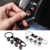 Caps with Keychain Car Wheel Tire Valve For Toyota GR Sport Gazoo Corolla Land Highlander Cruiser Aqua Prius Rav4 Yaris Hilux
